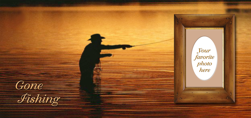 P 321 BZ FR Gone Fishing (Fly) Bronze